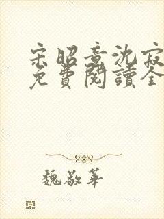 宋昭意沈寂小说免费阅读全文