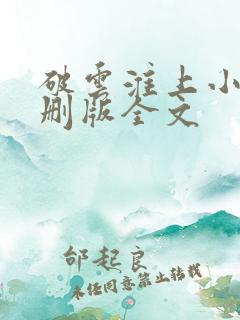 破云淮上小说未删版全文
