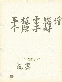 平板电脑绘图哪个牌子好