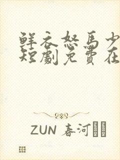 鲜衣怒马少年郎短剧免费在线观看