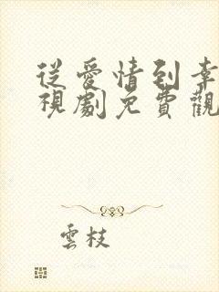 从爱情到幸福电视剧免费观看高清