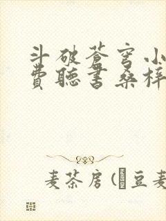 斗破苍穹小说免费听书桑梓