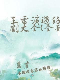 王雷演过的电视剧大全(全部)