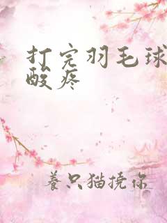 打完羽毛球臀部酸疼