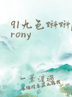 91九色蝌蚪prony