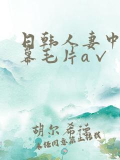 日韩人妻中文字幕毛片a√