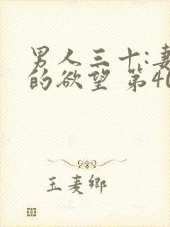 男人三十:妻子的欲望 第405章