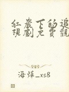 红岩下的追捕电视剧免费观看