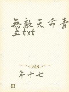 无敌天命青鸾峰上txt
