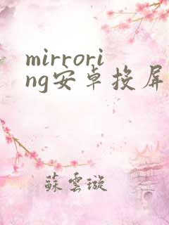 mirroring安卓投屏软件