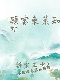 顾宴东叶知安番外