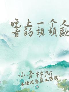 晚上一个人偷偷看的视频欧美
