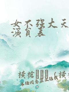 女不强大天不容演员表