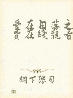 爱在日落之前免费在线观看