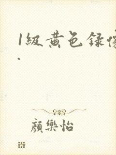 1级黄色录像片.