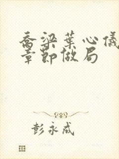 乔梁叶心仪最新章节做局