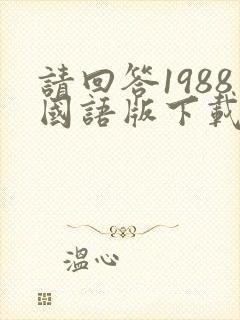 请回答1988国语版下载