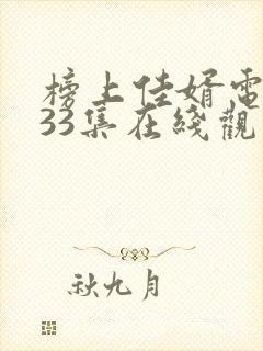 榜上佳婿电视剧33集在线观看