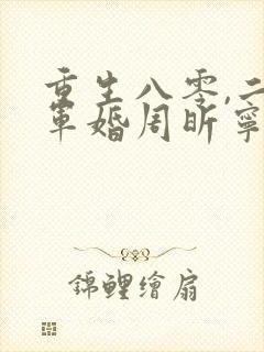 重生八零,二嫁军婚周昕宁
