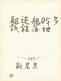 驱逐舰05多少钱能落地