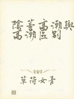 阴蒂高潮与阴道高潮区别