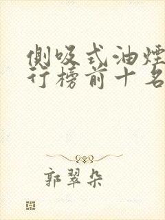 侧吸式油烟机排行榜前十名