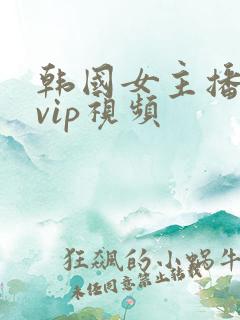 韩国女主播内部vip视频