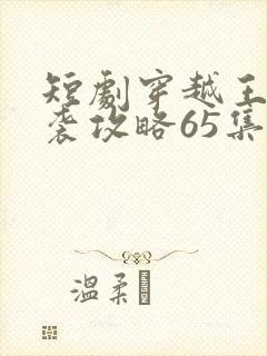 短剧穿越王妃逆袭攻略65集
