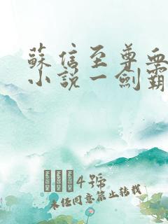 苏信至尊血脉的小说一剑霸天