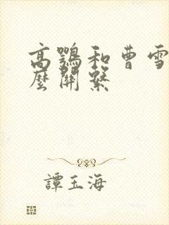 高鹗和曹雪芹什么关系