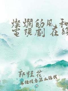 灿烂的风和海 电视剧 在线观看