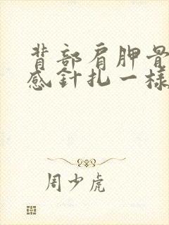 背部肩胛骨刺痛感针扎一样