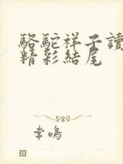 骆驼祥子读后感精彩结尾