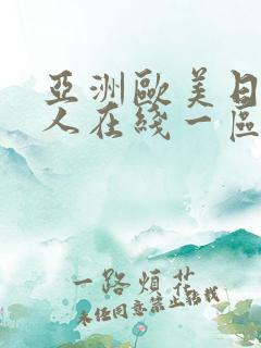 亚洲欧美日韩成人在线一区二区