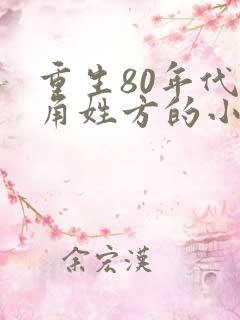 重生80年代主角姓方的小说 重生80年代主角姓方的小说