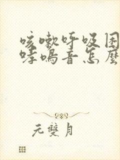 咳嗽呼吸困难有哮鸣音怎么办