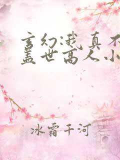 玄幻:我真不是盖世高人小说免费