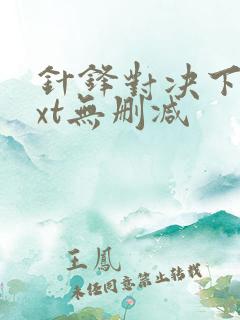 针锋对决下载txt无删减