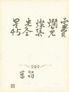 星光灿烂电视剧45全集免费