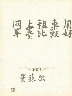 网上租车用什么平台比较好