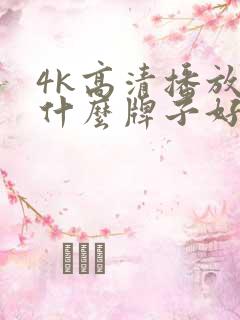 4k高清播放器什么牌子好