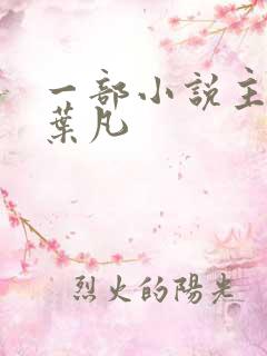 一部小说主角叫叶凡