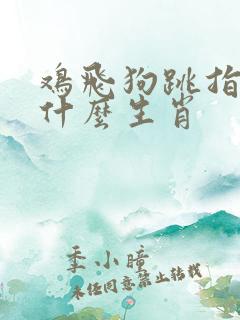 鸡飞狗跳指的是什么生肖