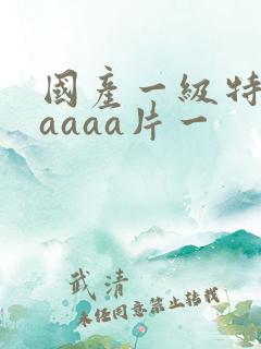 国产一级特黄aaaaa片一