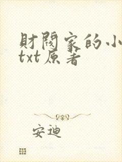 财阀家的小儿子txt原著