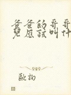 爸爸的哥哥的女儿应该叫什么 爸爸的哥哥的女儿应该叫什么