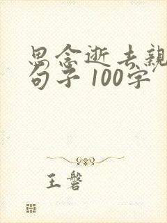 思念逝去亲人的句子 100字