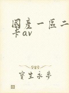 国产一区二区不卡av