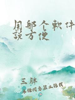 用那个软件写小说方便