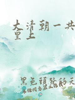大清朝一共多少皇上